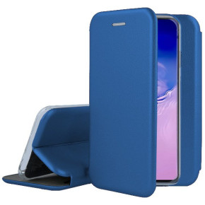 Луксозен кожен калъф тефтер ултра тънък Wallet FLEXI и стойка за Samsung Galaxy S10 Lite G770 син 
